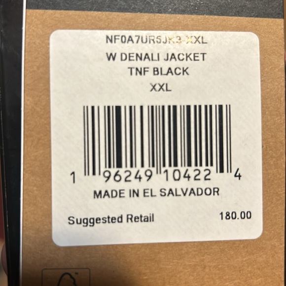 BRAND NEW WITH TAGS THE NORTH FACE DENALI JACKET BLACK SIZE XXL - Picture 8 of 8
